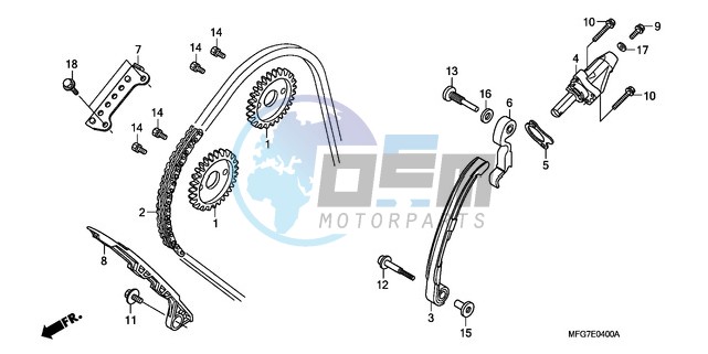 CAM CHAIN/TENSIONER