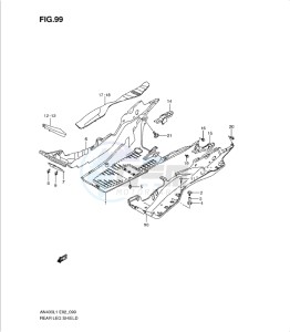 AN400Z drawing REAR LEG SHIELD