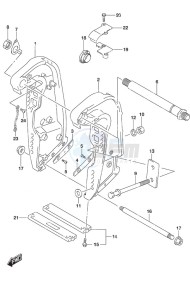 DF 300AP drawing Clamp Bracket w/Transom (X or XX)