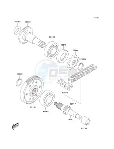 KSF 50 A [KFX50] (A6F) A6F drawing TRANSMISSION