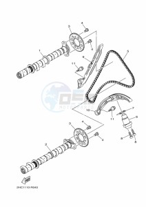 YXZ1000ETS YXZ1000ET (BASC) drawing CAMSHAFT & CHAIN