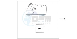 CBR1000RRA Australia - (U) drawing INDOOR CYCLE COVER