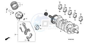 CB600FAB drawing CRANKSHAFT/ PI STON