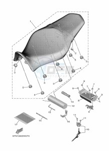 MT-09 MTN890 (B7NJ) drawing SEAT