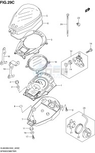 VL800 (E2) VOLUSIA drawing SPEEDOMETER (MODEL K9)