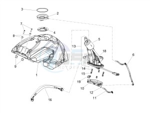 SHIVER 900 ABS (APAC) drawing Fuel tank