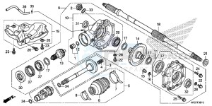 TRX420FM1G TRX420 Europe Direct - (ED) drawing REAR FINAL GEAR