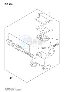 AN400 ABS BURGMAN EU-UK drawing FRONT MASTER CYLINDER