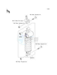 ZX 1000 D [NINJA ZX-10R] (D6F-D7FA) D7F drawing SHOCK ABSORBER-- S- -