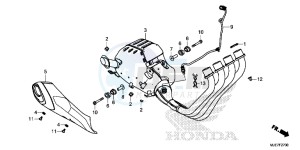 CBR650F 2ED - (2ED) drawing EXHAUST MUFFLER