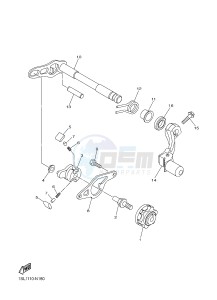 YZ250F (1SM1 1SM2 1SM3 1SM4) drawing SHIFT SHAFT