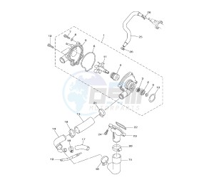 XJ6-S DIVERSION ABS 600 drawing WATER PUMP