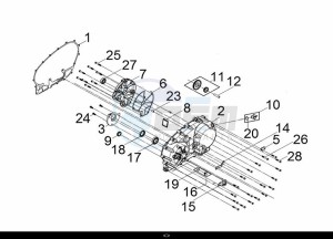 MAXSYM TL 500 (TL47W1-EU) (L9) drawing L. CRANK CASE COVER