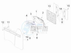 GTS 250 ie China drawing Rear cover - Splash guard