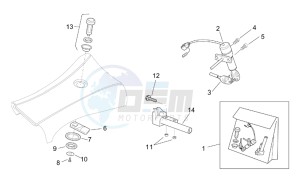 SR 125-150 drawing Lock hardware kit