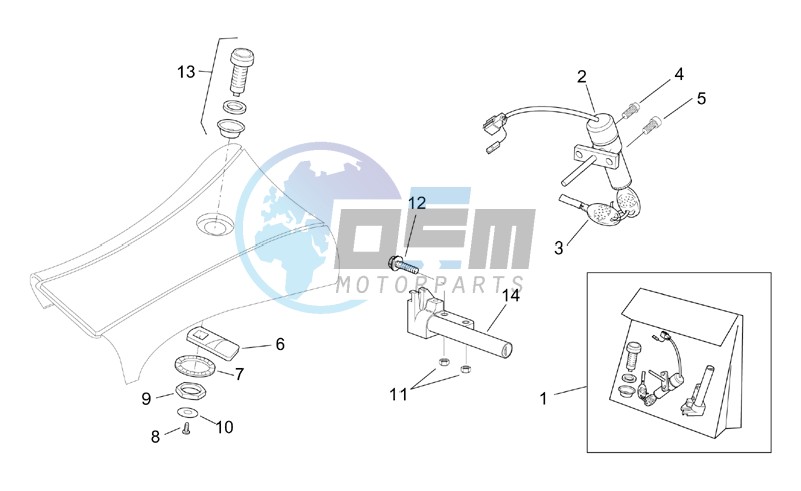 Lock hardware kit