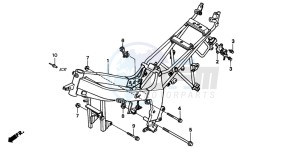 NSR50R drawing FRAME BODY