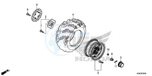 TRX500FM6F TRX500FM Australia - (U) drawing FRONT WHEEL