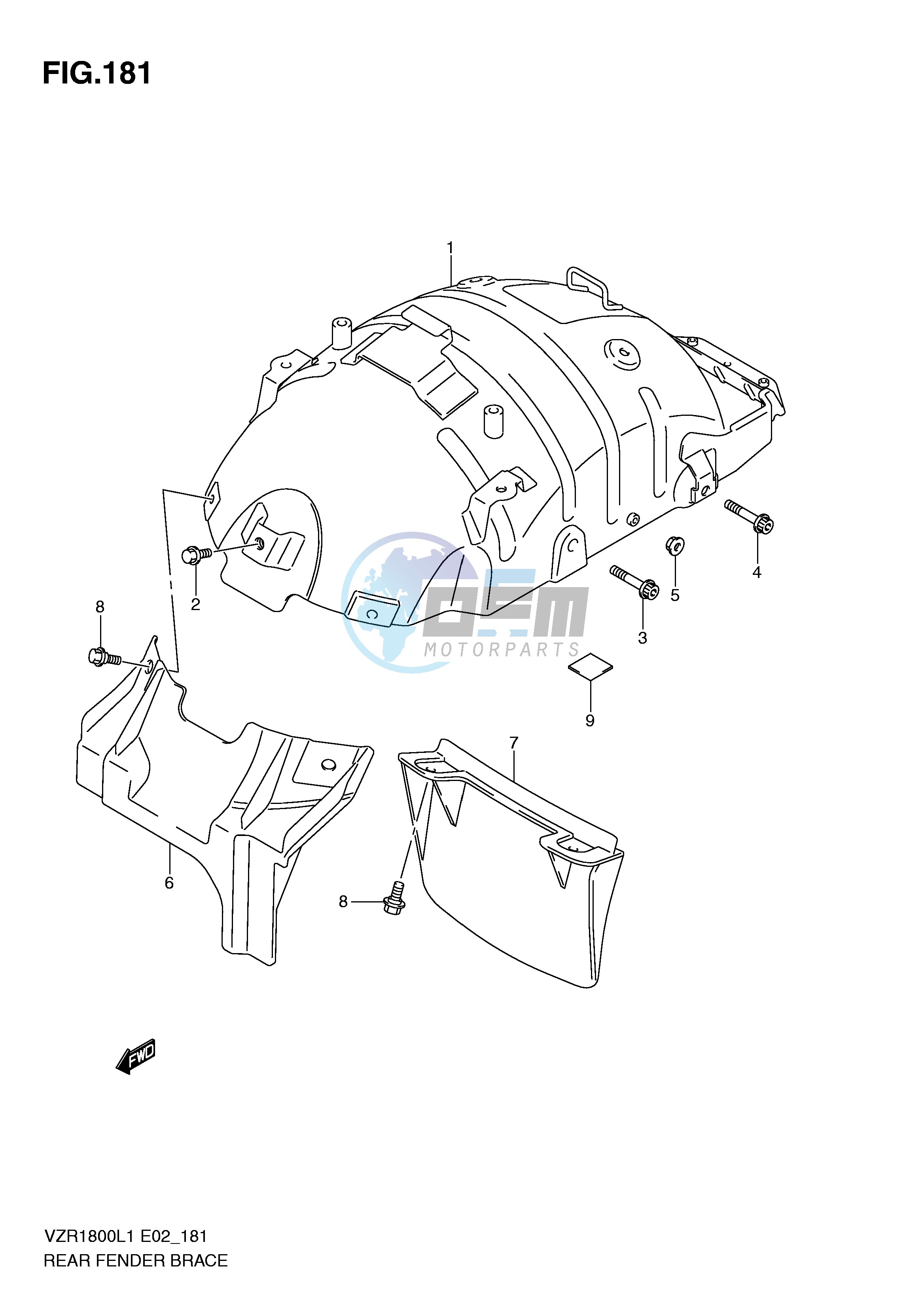 REAR FENDER BRACE