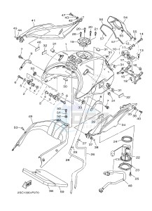 MT09TRA MT-09TRA TRACER 900 (2SC3) drawing FUEL TANK