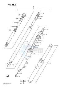 VS750GL (E1) INTRUDER drawing FRONT FORK (MODEL J K L M)