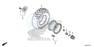 TRX500FM2G TRX500FM Europe Direct - (ED) drawing REAR WHEEL