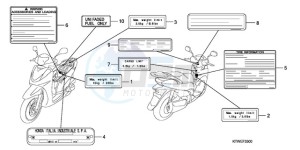 SH300AR9 UK - (E / ABS MKH SPC TBX) drawing CAUTION LABEL