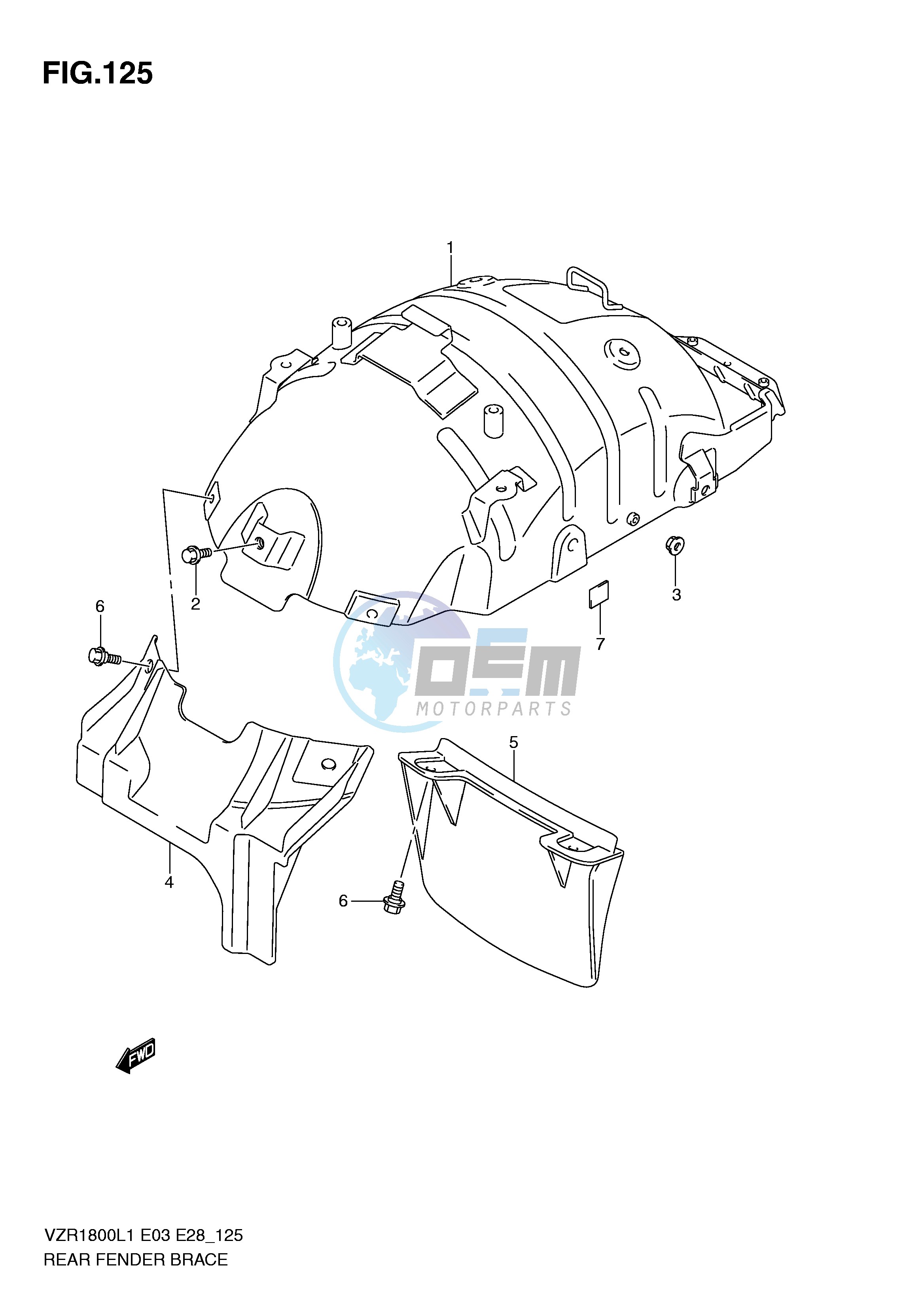 REAR FENDER BRACE