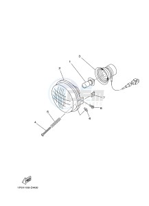 YFM700FWBD YFM70KPSG KODIAK 700 EPS SPECIAL EDITION (B323) drawing HEADLIGHT