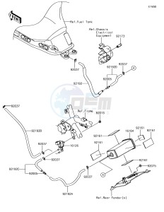 NINJA 650 EX650KJF XX (EU ME A(FRICA) drawing Fuel Evaporative System