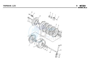 RS2-125-NACKED-PRO-GREY drawing CLUTCH  Yamaha 125 4T EURO2