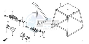 CRF450R drawing STAND/STEP