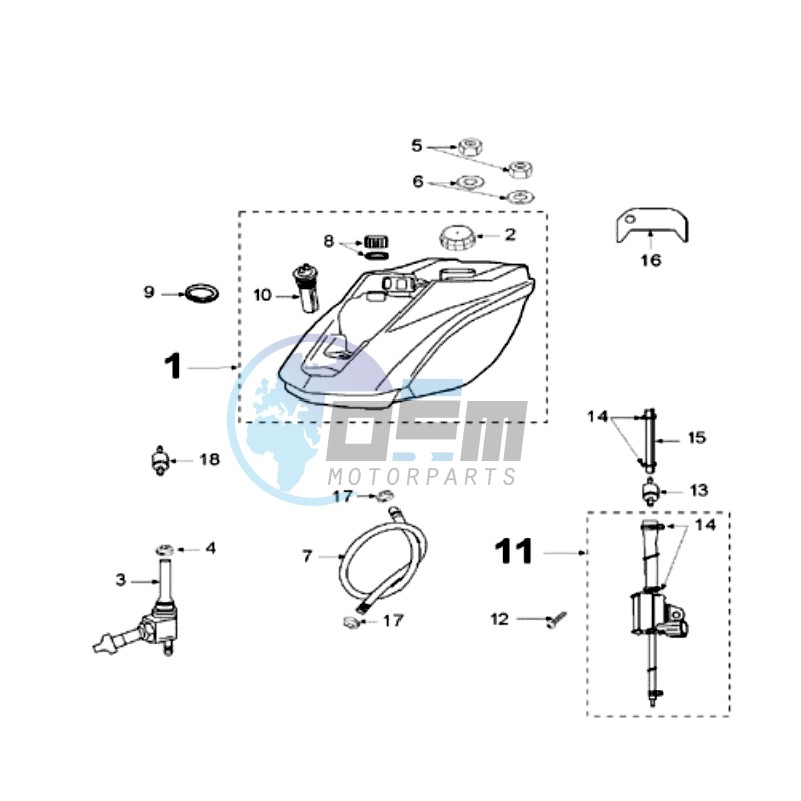 TANK AND FUEL PUMP