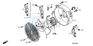 TRX500FEB drawing COOLING FAN