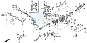 VT1100C SHADOW drawing AIR SUCTION VALVE (AR/SW)