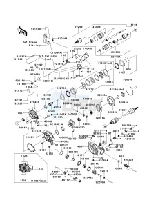 KRF 750 B [TERYX 750 4X4] (B8F) B8F drawing DRIVE SHAFT-FRONT