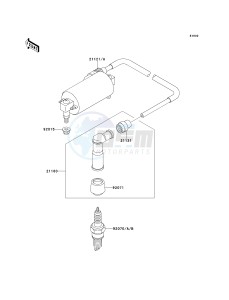 KLF 300 C [BAYOU 300 4X4] (C5-C9) [BAYOU 300 4X4] drawing IGNITION SYSTEM