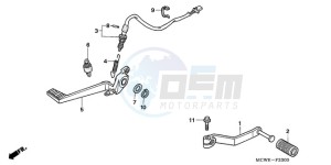 VFR8009 Europe Direct - (ED / MME) drawing PEDAL