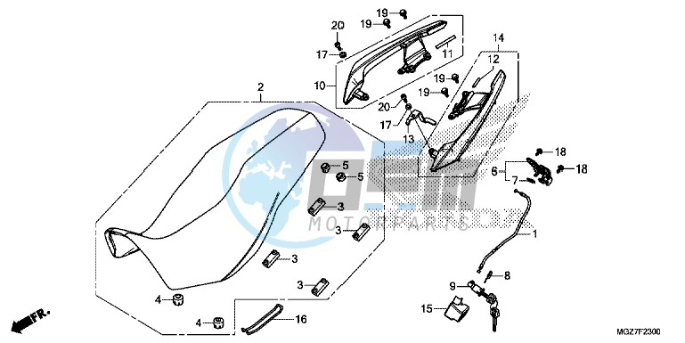 SEAT/ REAR GRIP