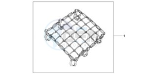 CBR125RWA Germany - (G / WH) drawing RUBBER NET A