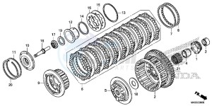 CBR1000RRG CBR1000 - Fireblade Europe Direct - (ED) drawing CLUTCH