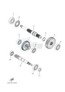 MWS125-A TRICITY 125 (BR71 BR74) drawing TRANSMISSION