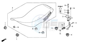 TRX300EX SPORTRAX drawing SEAT (TRX300EX'07,'08)