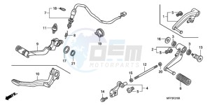 CB1300SA9 Europe Direct - (ED / ABS BCT MME TWO TY2) drawing PEDAL