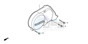 CRF70F drawing LEFT CRANKCASE COVER