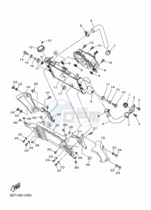 MT-25 MTN250-A (BGJ1) drawing RADIATOR & HOSE