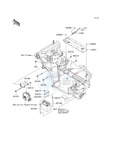 KAF 400 C [MULE 610 4X4 HARDWOODS GREEN HD] (C6F-C9F) C8F drawing ENGINE MOUNT