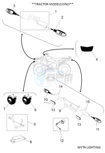 YFM700FWAD YFM70GPLK (B4F3) drawing WVTA LIGHTING