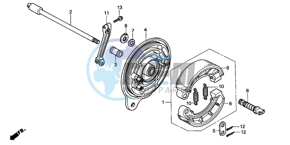 REAR BRAKE PANEL