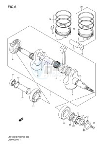 LT-F400 (P28-P33) drawing CRANKSHAFT (MODEL K8 K9)